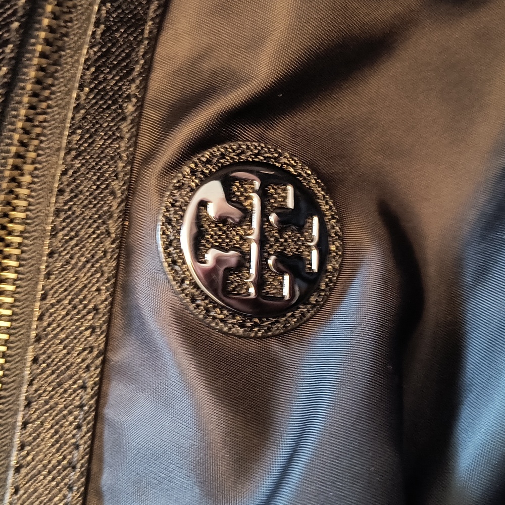 Tory Burch Flower Cluster Tote in Black - Picture 12 of 14